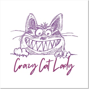 Crazy Cat Lady #1 Posters and Art